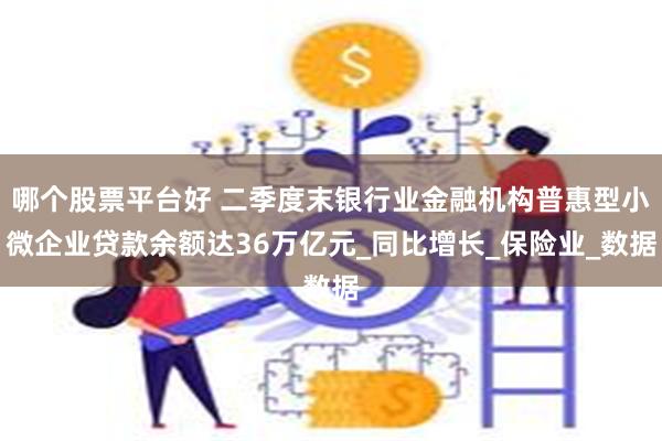 哪个股票平台好 二季度末银行业金融机构普惠型小微企业贷款余额达36万亿元_同比增长_保险业_数据
